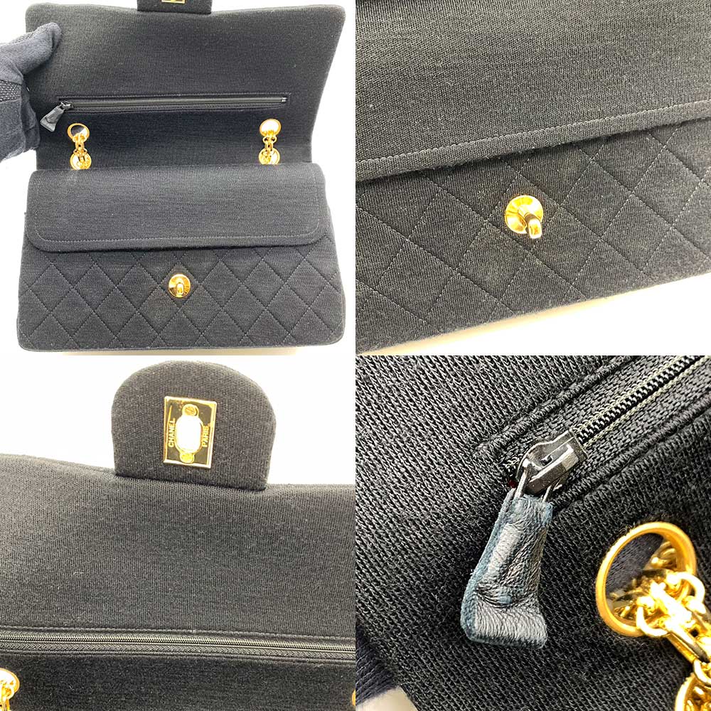 Top Quality Chanel Matelasse 25 Classic Chain Shoulder Bag Black