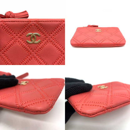 Top Quality Chanel Lambskin Mini Pouch Pink
