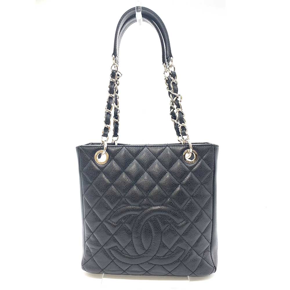 Top Quality Chanel Caviar Skin Chain Tote Bag