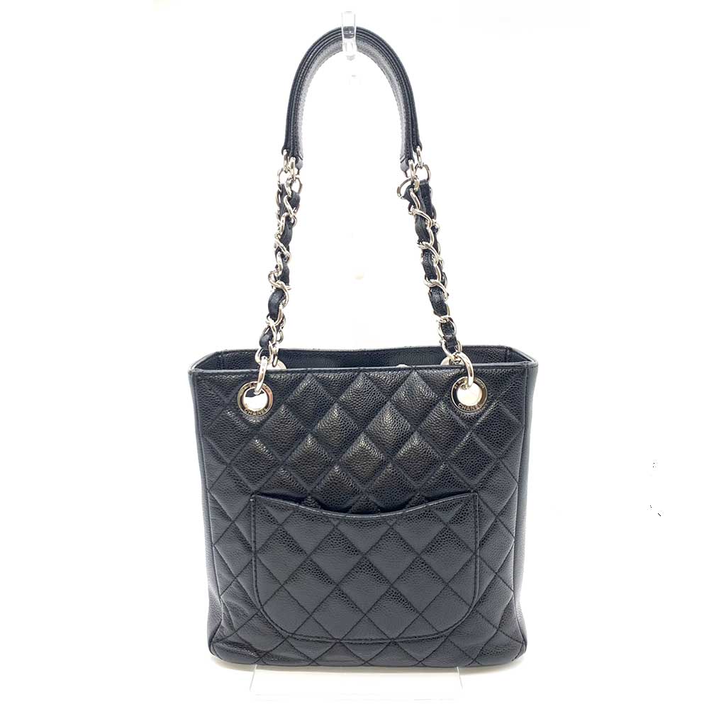 Top Quality Chanel Caviar Skin Chain Tote Bag
