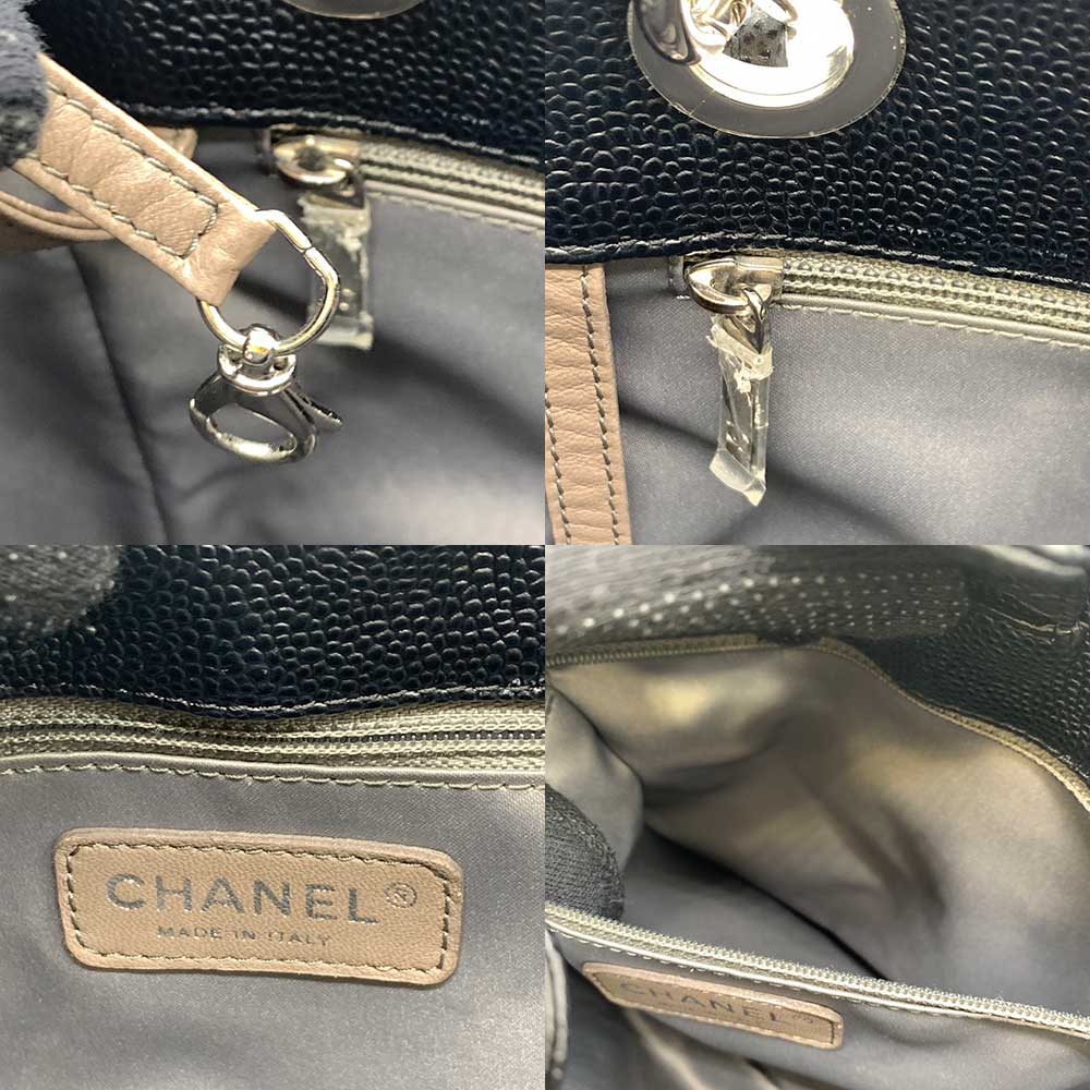 Top Quality Chanel Caviar Skin Chain Tote Bag