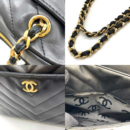 Top Quality Chanel Lambskin V-Stitch Chain Shoulder Bag