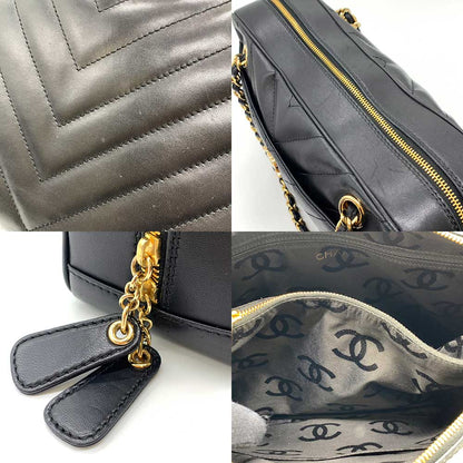Top Quality Chanel Lambskin V-Stitch Chain Shoulder Bag