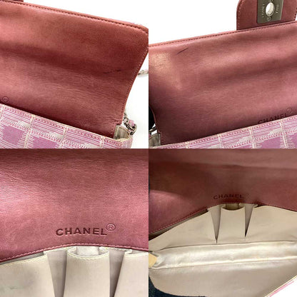 Top Quality Chanel Nylon Jacquard Chain Shoulder Bag Pink