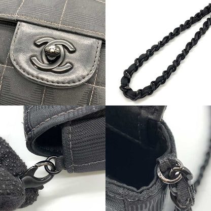 Top Quality Chanel Nylon Jacquard Chain Shoulder Bag A15316