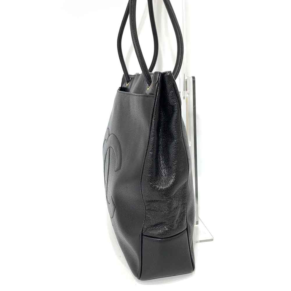 Top Quality Chanel Caviar Leather Tote Bag Black