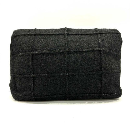 Top Quality Chanel Wool Canvas Chain Shoulder Bag Gray