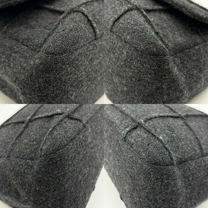 Top Quality Chanel Wool Canvas Chain Shoulder Bag Gray