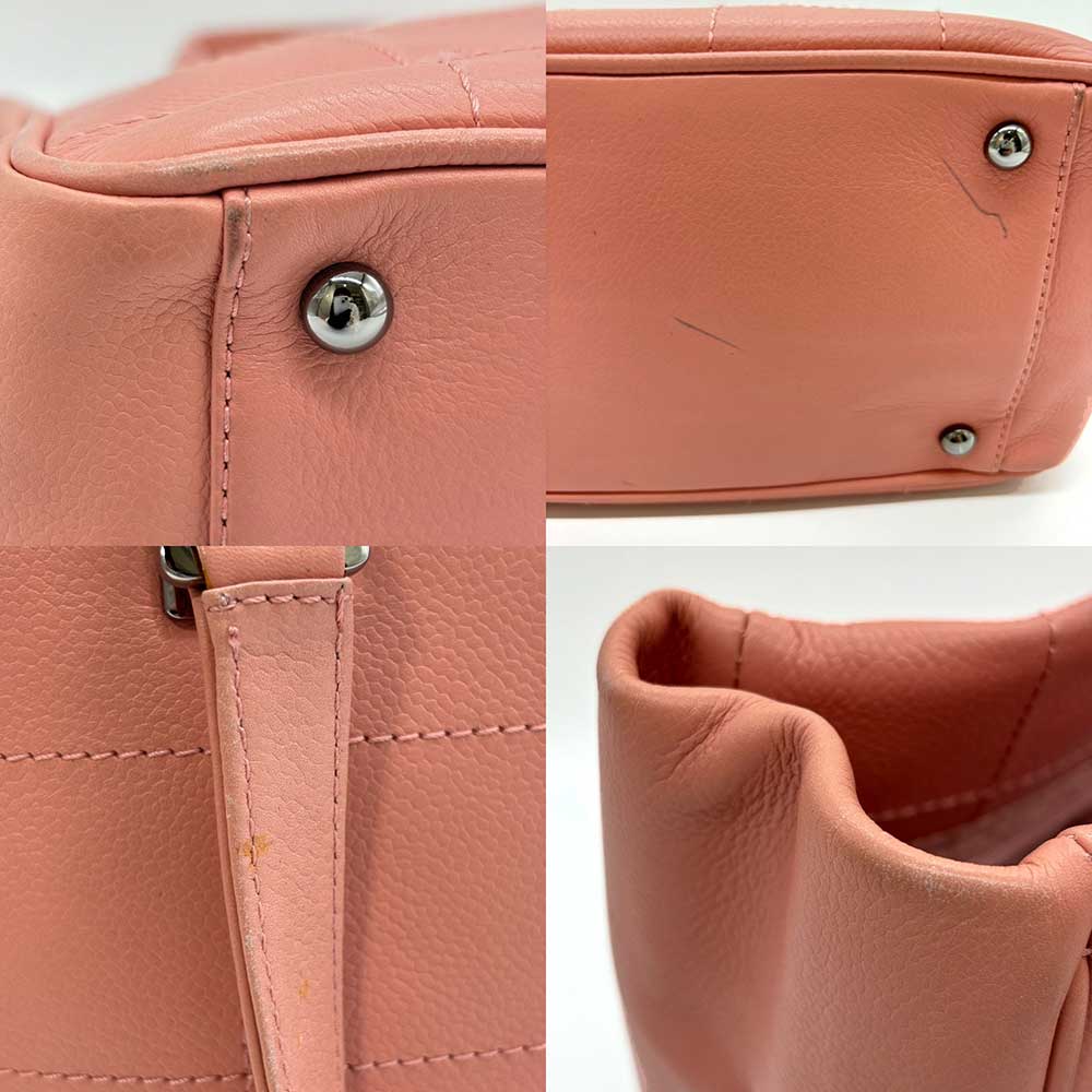 Top Quality Chanel Caviar Skin Tote Bag Pink