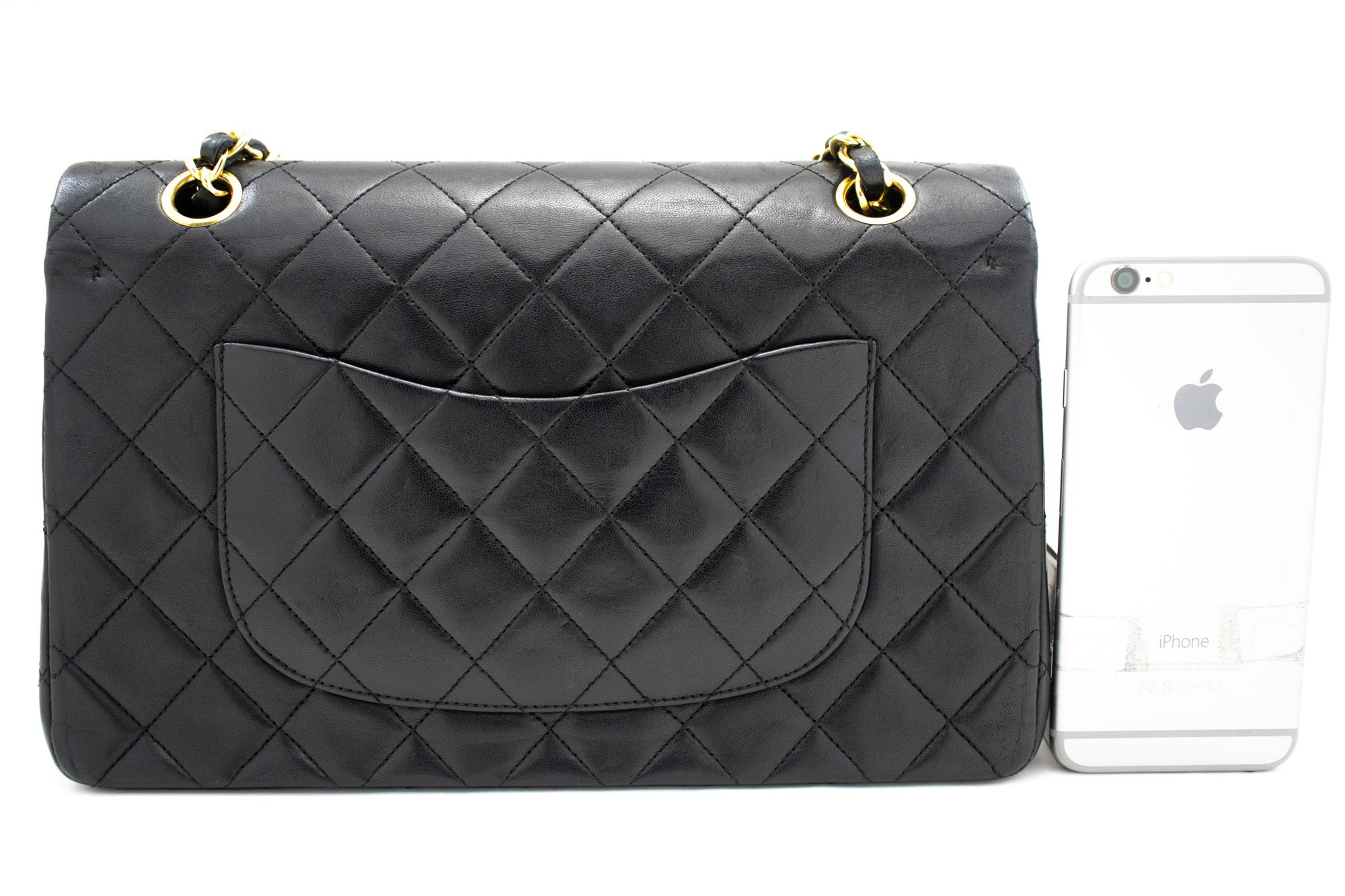 Top Quality Chanel Classic Double New 10 Chain Shoulder Bag Black Lambskin