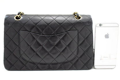 Top Quality Chanel Classic Double New 10 Chain Shoulder Bag Black Lambskin
