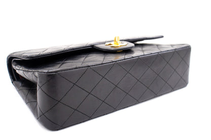 Top Quality Chanel Classic Double New 10 Chain Shoulder Bag Black Lambskin