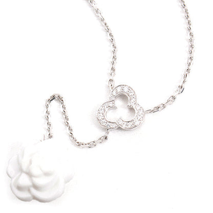 Top Quality Chanel Camellia Diamond Necklace 750WG White Gold