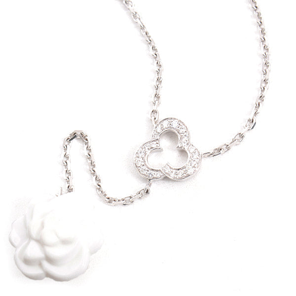 Top Quality Chanel Camellia Diamond Necklace 750WG White Gold