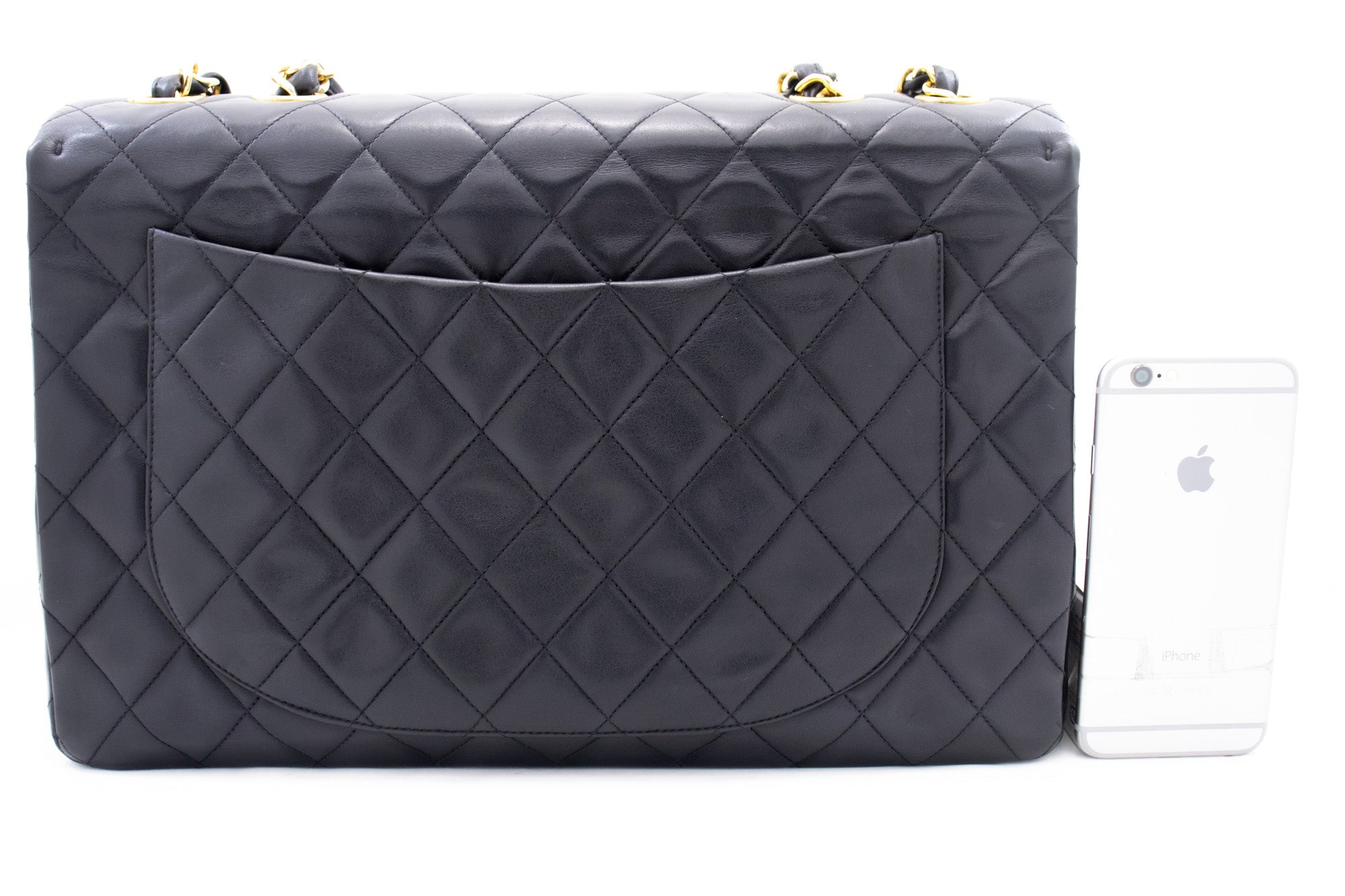 Top Quality Chanel Classic Large 13 New Chain Shoulder Bag Black Lambskin