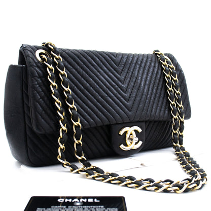 Top Quality Chanel Chevron V-Stitch Leather Chain Shoulder Bag Single New Mat