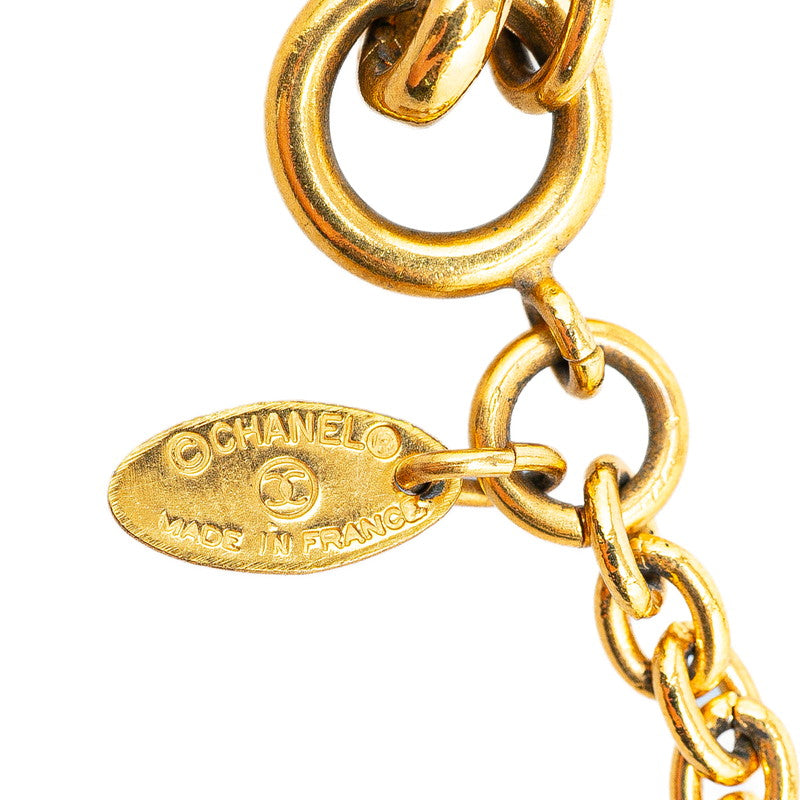 Top Quality Chanel Mini Matelasse Coco Mark Necklace Gold Plated