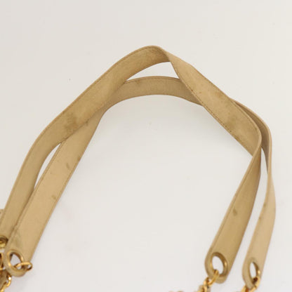 Top Quality Chanel Chain Tote Bag Leather Beige CC Auth 69975A