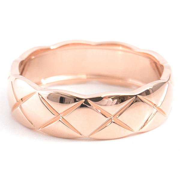 Top Quality Chanel Coco Crush Medium Diamond Ring 750PG Pink Gold