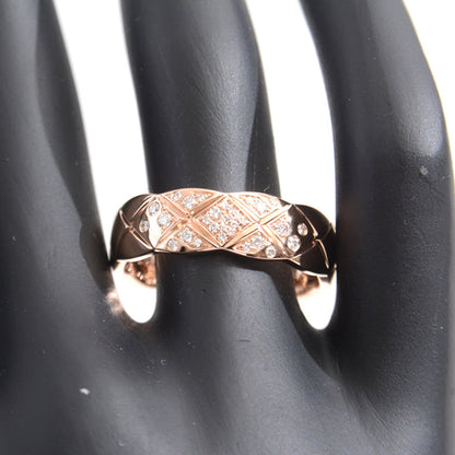 Top Quality Chanel Coco Crush Medium Diamond Ring 750PG Pink Gold