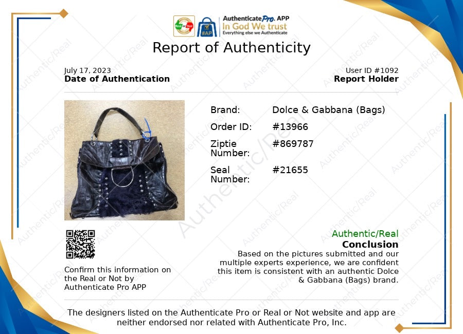 Handbag Luxury Designer By Dolce And Gabbana. Size: Medium