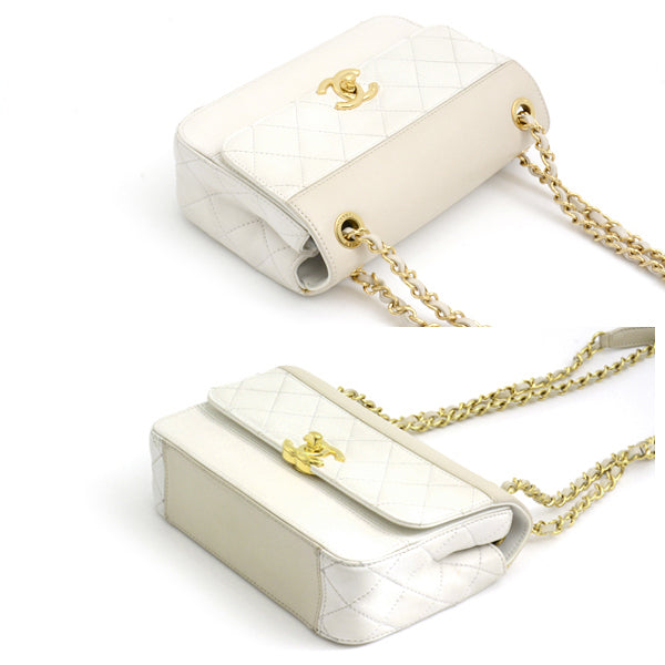 Top Quality Chanel Calf Leather Coco Mark Chain Shoulder Bag