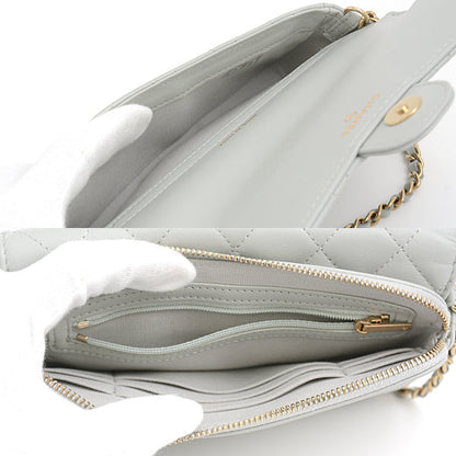 Top Quality Chanel Lambskin Matelasse Chain Wallet Bag