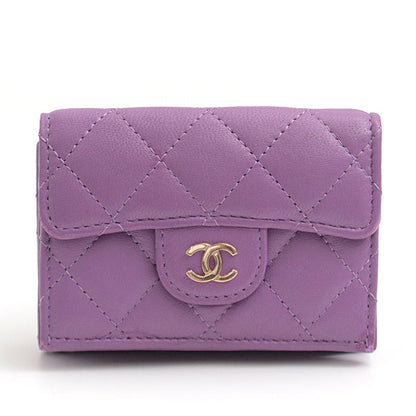 Top Quality Chanel Matelasse Lambskin Compact Wallet AP0230