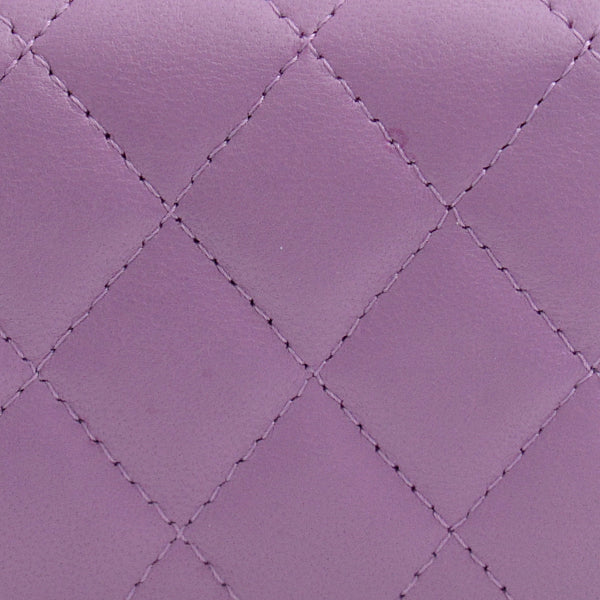Top Quality Chanel Matelasse Lambskin Compact Wallet AP0230
