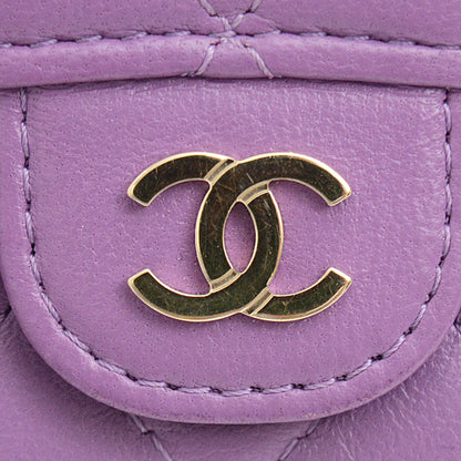 Top Quality Chanel Matelasse Lambskin Compact Wallet AP0230