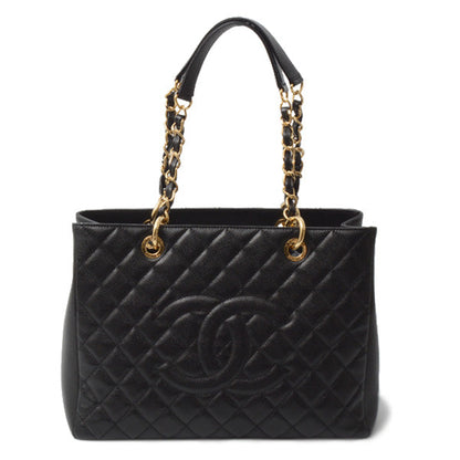 Top Quality Chanel Caviar Skin Chain Shoulder Bag Black