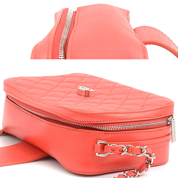 Top Quality Chanel Leather Matelasse Half Coco Chain Shoulder Bag
