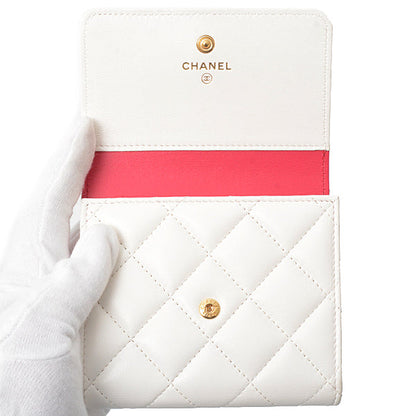 Top Quality Chanel Leather Matelasse Small Flap Wallet