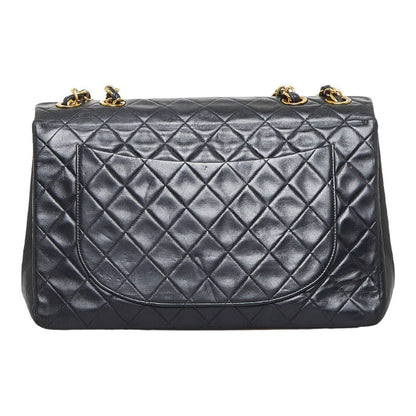 Top Quality Chanel Deca Flap Shoulder Bag Black Lambskin Ladies
