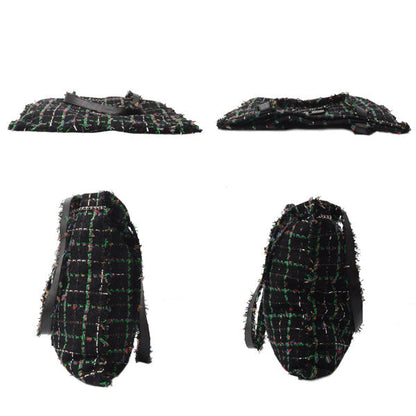 Top Quality Chanel Tweed Robot Design Tote Bag Black