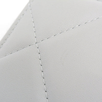 Top Quality Chanel Lambskin Round Zipper Long Wallet Gray