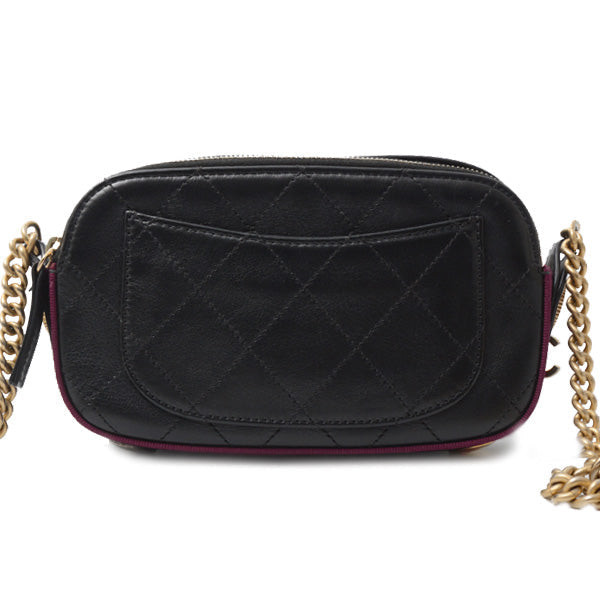 Top Quality Chanel Matelasse Chain Shoulder Bag Black Bordeaux
