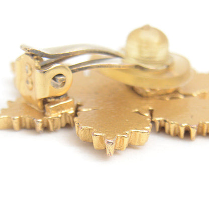 Top Quality Chanel Snowflake Earrings Gold 01A