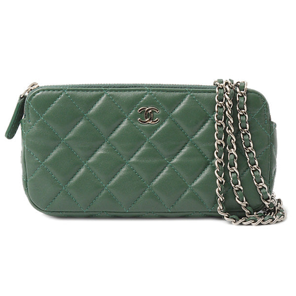 Top Quality Chanel Lambskin Matelasse Chain Wallet Shoulder Bag