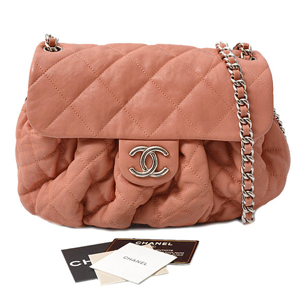 Top Quality Chanel Matelasse Luxury Chain Shoulder Bag Calfskin Pink
