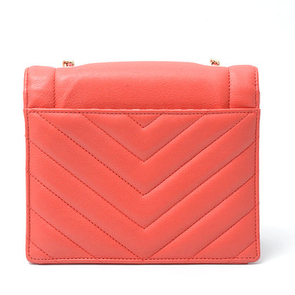 Top Quality Chanel Chevron Leather Chain Shoulder Bag Red