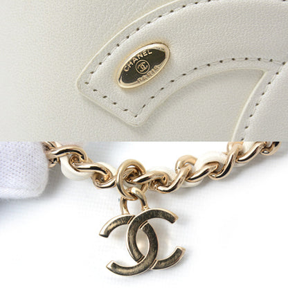 Top Quality Chanel Vanity Chain Shoulder Bag White