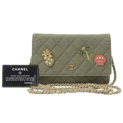 Top Quality Chanel Canvas Cruise Line Cuba Chain Shoulder Bag