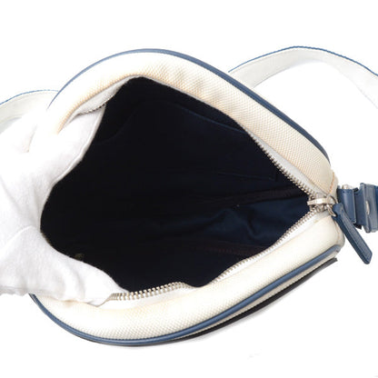 Top Quality Chanel Airline Round Shoulder Bag Rubber Canvas Navy Black White