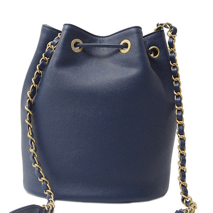 Top Quality Chanel Small Doville Calfskin Shoulder Bag Navy