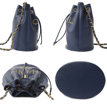 Top Quality Chanel Small Doville Calfskin Shoulder Bag Navy