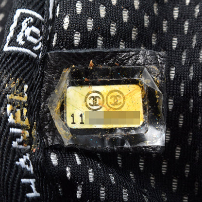 Top Quality Chanel Coated Canvas Boston Bag Travel Sports Black