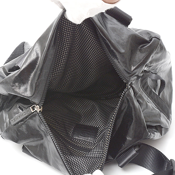 Top Quality Chanel Coated Canvas Boston Bag Travel Sports Black