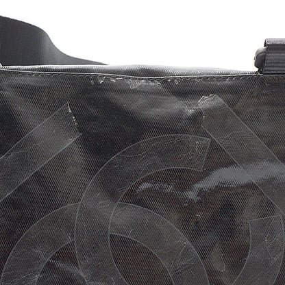 Top Quality Chanel Coated Canvas Boston Bag Travel Sports Black