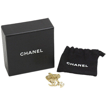Top Quality Chanel 4P Coco Mark Swing Ring 13 GP Crystal